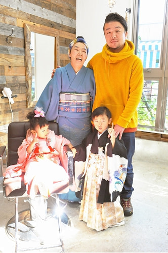 七五三写真 撮影場所 美容室、中山法華経寺1