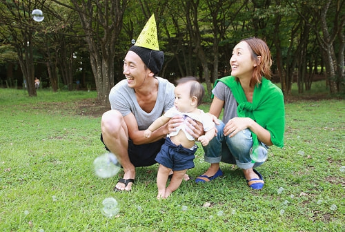 根岸森林公園 家族写真