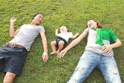 根岸森林公園 家族写真
