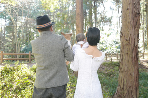 ブライダル(エンゲージメントフォト)写真 撮影場所 大和市(森) 家族写真２