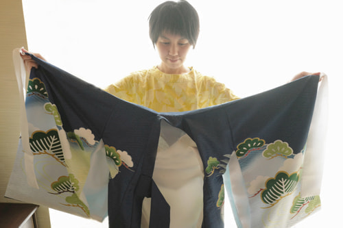 お宮参り着物の着付け