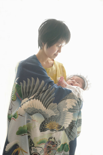 お宮参り着物の着付け