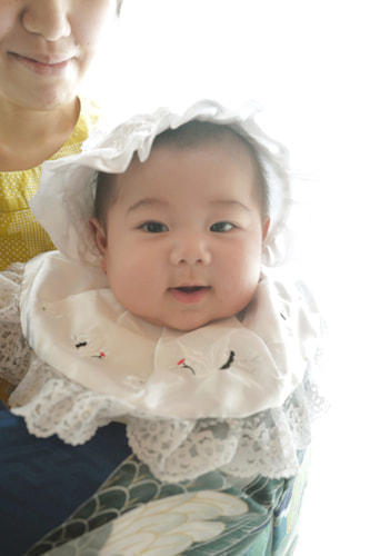 お宮参り着物レンタル 着付例