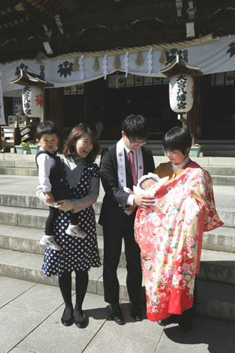 お宮参り写真 撮影場所 大宮八幡宮４
