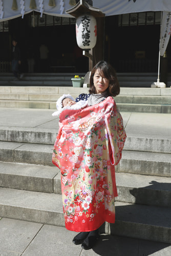 お宮参り写真 撮影場所 大宮八幡宮５