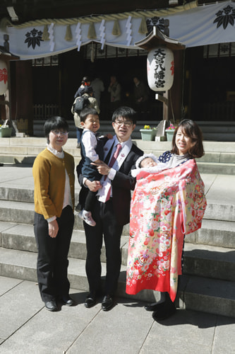 お宮参り写真 撮影場所 大宮八幡宮８