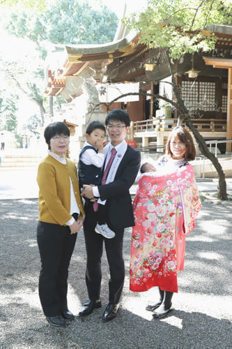 お宮参り写真 撮影場所 大宮八幡宮１４