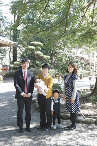お宮参り写真 撮影場所 大宮八幡宮３０