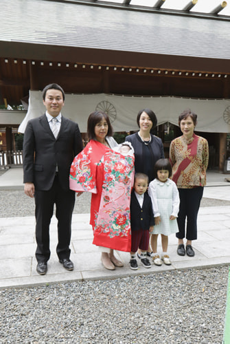 お宮参り写真 撮影場所 阿佐ヶ谷神明宮