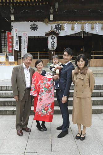 お宮参り写真 撮影場所 大宮八幡宮１５