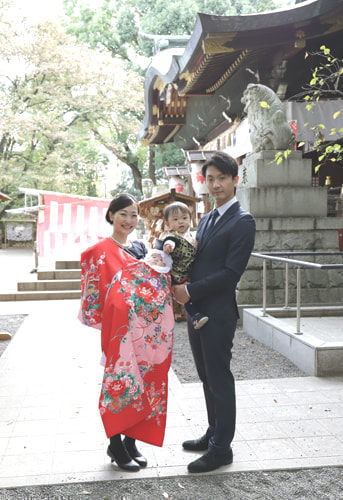 お宮参り写真 撮影場所 大宮八幡宮２３