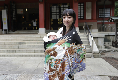 お宮参り写真 撮影場所 世田谷八幡宮