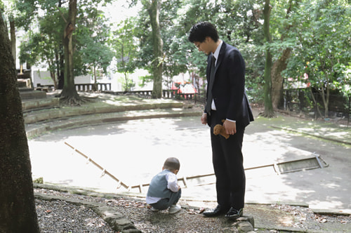 お宮参り写真 撮影場所 世田谷八幡宮
