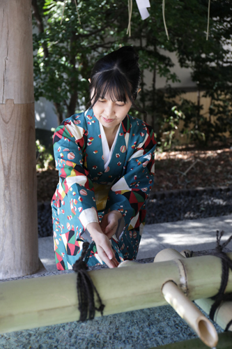 東郷神社撮影ポイント 手水舎