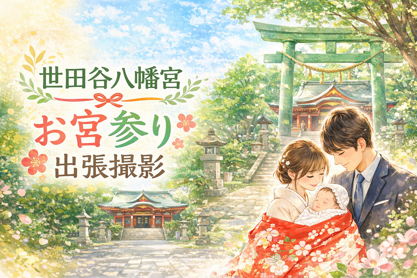 世田谷八幡宮のロケーションフォト