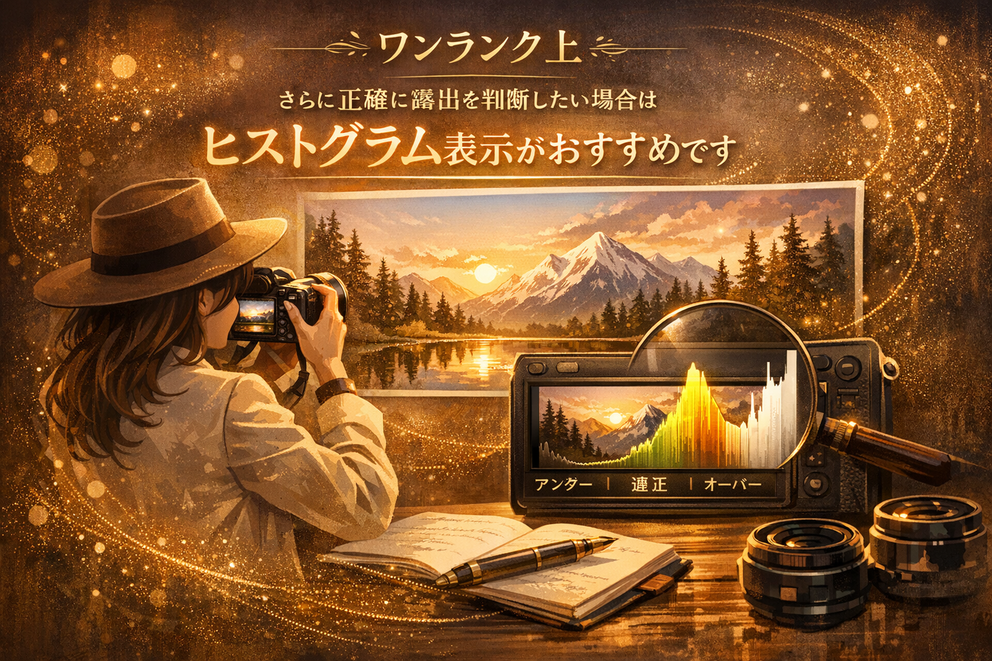 ヒストグラムも使う｜ミラーレスカメラの背面液晶で露出を見極める