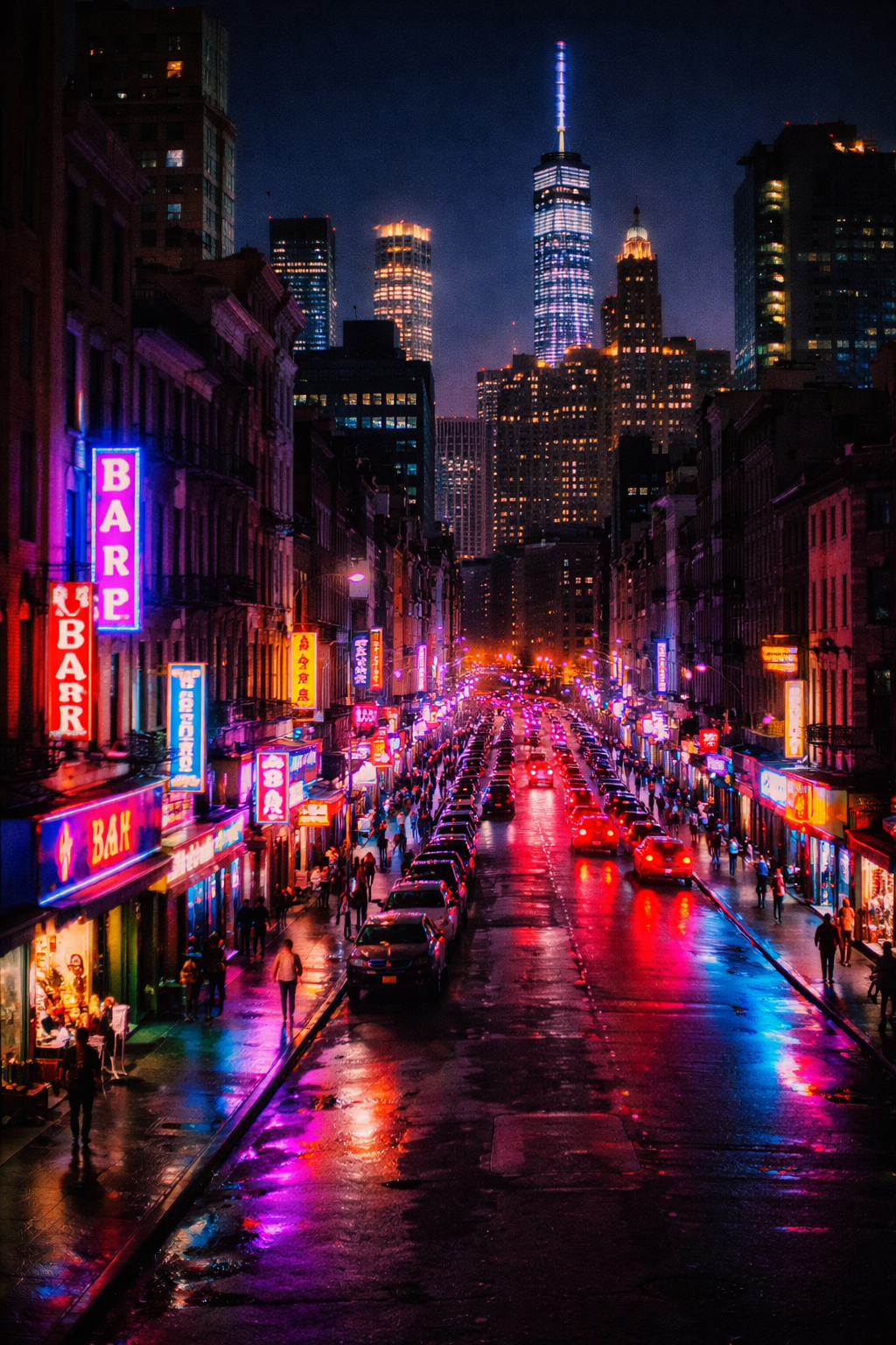 綺麗に撮れた夜景